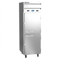 Beverage-Air Cross Temp® CT12-12HC-1HS Two-Section Top-Mount Convertible Refrigerator/Freezer Reach-In with Solid Doors