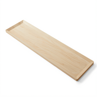 American Metalcraft Lyselle Collection Rectangular Maple Wood Serving Board, 32 x 8-3/4 x 3/4 Inches