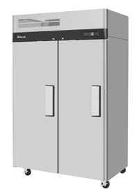 Turbo Air M3 Series Two-Section Reach-In Refrigerator, 42.3 Cu. Ft., Top-Mount Compressor, Solid Doors