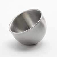 Double-Wall Stainless Steel Angled Mini Bowl Sauce Cup, 2.5 oz.