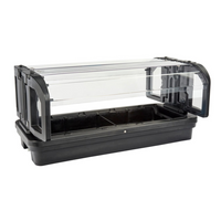 Cambro Versa 5-Foot Tabletop Food Bar with Sneeze Guard, Black