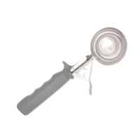 Crestware #10 Deluxe Thumb Press Disher, 2–3 oz, 18/8 Stainless Steel, Ivory Handle
