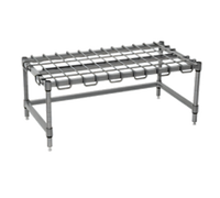 Eagle Group Chrome Wire Dunnage Rack with Removable Wire Assembly, 30 x 18 x 14 Inches, 1600 lb. Capacity