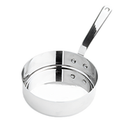 American Metalcraft Mini Stainless Steel Fry Pan with Handle, 7.5 oz., 4 Inch Dia. x 1.25 Inch H