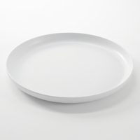 10-1/2 Inch White Round Melamine Coupe Plate