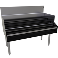 Glastender 42-Inch Freestanding Stainless Steel Underbar Liquor Steps, 4-Step