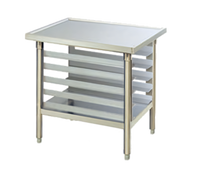 Eagle Group Stationary Stainless Steel Equipment Stand with Removable Pan Rack and Fixed Undershelf