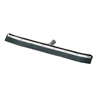 Flo-Pac Sparta 24-Inch Curved-End Black Rubber Floor Squeegee Head with Metal Frame