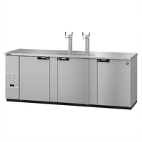 Hoshizaki DD95-S Three-Section Direct Draw Draft Beer Cooler with 2 Towers, 4 Faucets, 5 Half-Keg Capacity