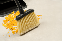 Duo-Sweep Natural Flagged Angle Broom with 12-Inch Head