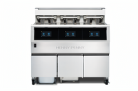 Henny Penny F5 Electric Open Fryer, 3-Well Floor Model, 30 lb. Vats