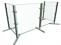 Hatco Flav-R-Shield Portable 2-Bay Sneeze Guard, 48-Inch Wide