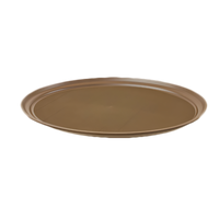 Crestware 26 x 22 Inch Brown Oval Non-Slip Tray