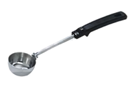 Vollrath Spoodle® 1 oz Solid 18-8 Stainless Steel Portion Control Serving Spoon with Black Grip 'N Serv® Handle