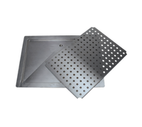 Advance Tabco 18 x 30 Inch Drop-In Countertop Drain Pan with Removable Stainless Steel Drip Tray