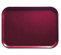 Cambro Camtray Rectangular Fast Food & Cafeteria Tray, 20-3/4 x 25-9/16 Inches, High-Impact Fiberglass, Burgundy Wine