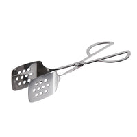 Winco 10-1/2 Inch Stainless Steel Perforated Scissor Pastry Tongs