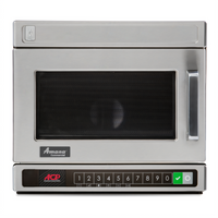 Amana Commercial HDC21Y2 Heavy Volume Countertop Microwave Oven, 2100 Watt, Lower Controls, 0.6 Cu. Ft.