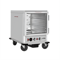 KoolMore Commercial Insulated Half-Size Heated Holding/Proofing Cabinet with Glass Door, 33-Inch Wide, Silver