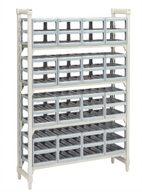 Cambro Camshelving Premium Series Stationary Wine Rack Unit, 14
