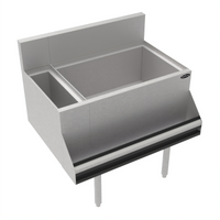 Krowne Royal Series 30-Inch Underbar Combination Ice Bin with Bottle Well and 10-Circuit Cold Plate