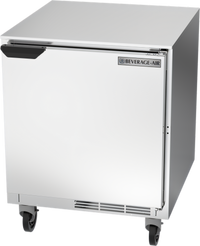 Beverage-Air UCR27AHC One-Section Undercounter Refrigerator with Solid Door, 27-Inch Wide, Rear-Mounted Self-Contained Refrigeration