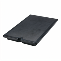 Cambro Versa Food Bar Hinged Well Cover, Black