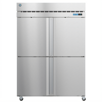 Hoshizaki Steelheart Two-Section Reach-In Freezer with Solid Half Doors, 50.37 Cu. Ft., Top-Mounted Self-Contained Refrigeration