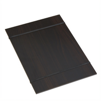 American Metalcraft Tabletop Espresso Wood Rubber Band Menu Board, 9 x 12-1/2 Inches