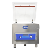 Globe Advanced Countertop Single-Chamber Vacuum Packaging Machine with 16.5-Inch Seal Bar and Gas Flush