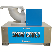 Benchmark Snow Blitz Commercial Snow Cone Machine with Ice-Tote, 500 lbs. Crushed Ice Per Hour
