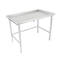 John Boos 72-7/8 Inch x 30-3/8 Inch 300 Series Stainless Steel Sorting Table with Raised Edge