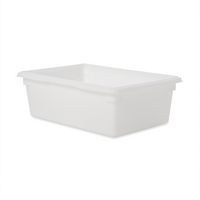 Rubbermaid Commercial 12.5 Gallon White Polyethylene Food Tote Box with Date Control Panel