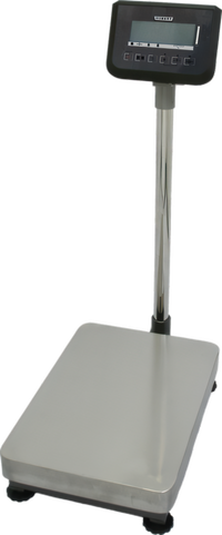 Hobart Weigh/Wrap Legal-for-Trade Bench Receiving Scale, 300 lb x 0.1 lb, 90° Rotating Display