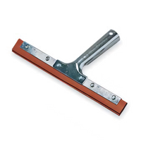 Sparta 8-Inch Double-Blade Window Squeegee with Red Rubber Blade and Screw-In Metal Frame