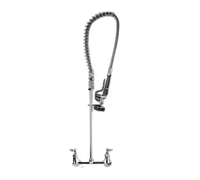 T&S Brass EasyInstall Wall Mount Pre-Rinse Unit with 18-Inch Riser and 44-Inch Flexible Hose