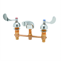 EasyInstall Commercial Deck-Mounted Lavatory Faucet with Concealed Body, 8-Inch Centers, 2.2 GPM Aerator