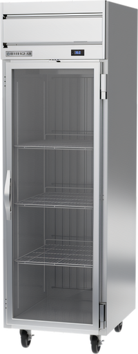 Beverage Air Horizon Series One-Section Reach-In Refrigerator with Right-Hand Glass Door, 22.28 Cu. Ft., Top-Mounted Self-Contained Refrigeration