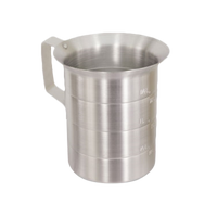 Crestware 1 Qt Aluminum Liquid Measuring Cup with Pouring Lip