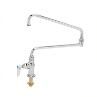 T&S Brass Single Pantry Deck-Mount Faucet with 24-Inch Double Joint Swing Nozzle