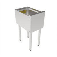 Perlick TSS Series 12-Inch Wide Underbar Dump Sink, 18-Gauge Stainless Steel, No Drainboards
