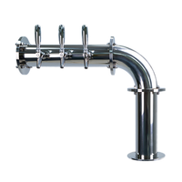 Micro Matic Titan L 3-Faucet Countertop Glycol-Cooled Stainless Steel Draft Tower