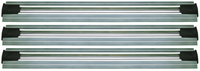 Quantum Double Unit Floor Track Assembly Kit with 3 16-Foot V-Groove Aluminum Tracks