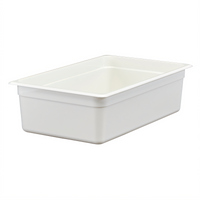Cambro Camwear White Full-Size Polycarbonate Food Pan, 6-Inch Deep, 20.6 Qt.