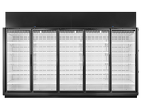 True Mfg. - Retail Merchandisers TRM5M-NY-BLK-WHT-1BLKLLLLL-4 Glass Door Merchandisers