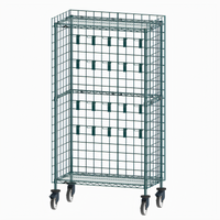 Metro SmartWall Mobile Utensil Rack with 4 Wire Grids and 20 Prong Hooks