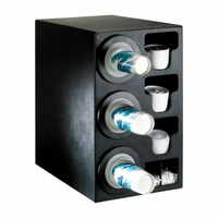 Dispense-Rite Adjustable Triple Cup Dispensing Cabinet for 8 oz. to 44 oz. Cups