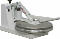 DoughXpress Economy Manual Clamshell Pizza Dough Press with Heated Upper Platen, Up to 18-Inch Diameter, 120V