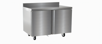 Delfield ST4548NP Two-Section 48-Inch Worktop Freezer with 2 Doors and 4-Inch Backsplash