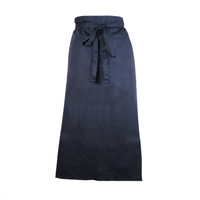 Mercer Culinary Genesis 2-Sided Bistro Apron, 33 x 29 in, Navy Blue, No Pocket